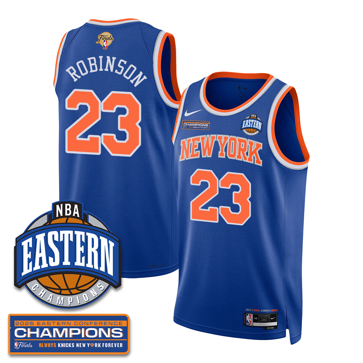 NYK 2026 NBA Eastern Conference Champions Vapor Jersey - Stitched-1