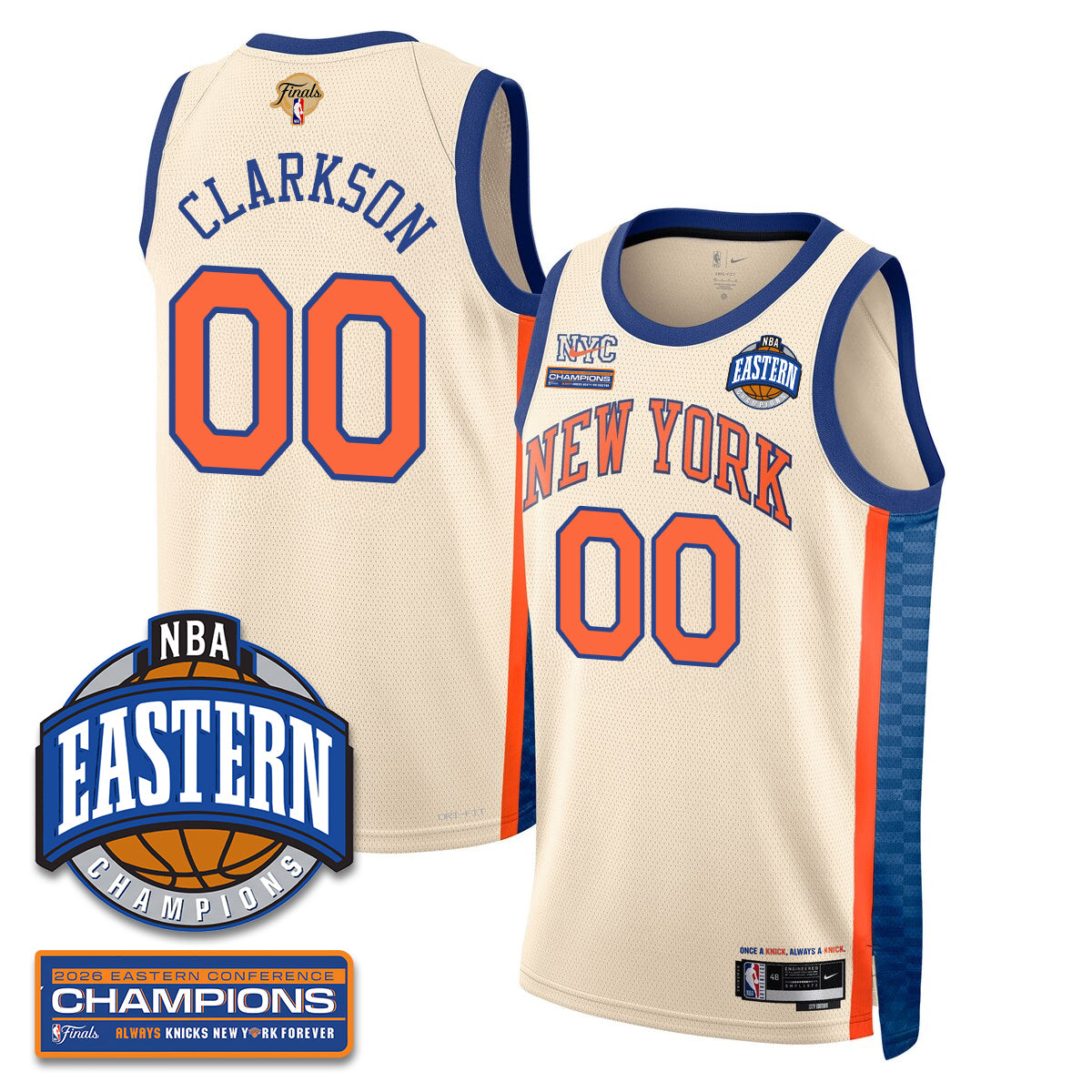 NYK 2026 NBA Eastern Conference Champions Vapor Jersey - Stitched-1