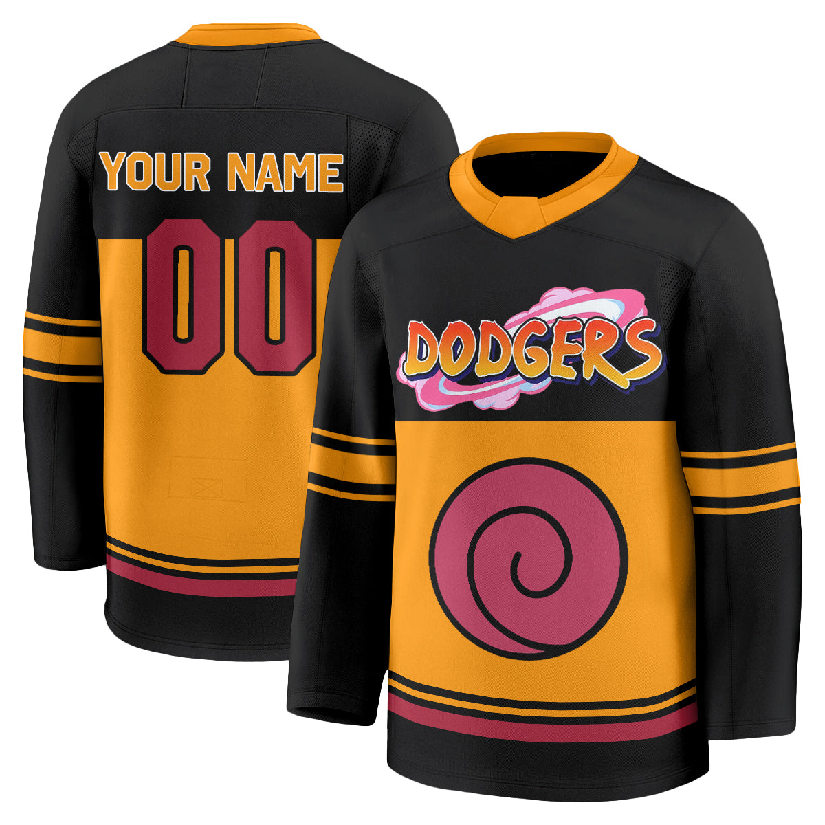 LAD Naruto Edition Vapor Custom Hockey Jersey - Stitched