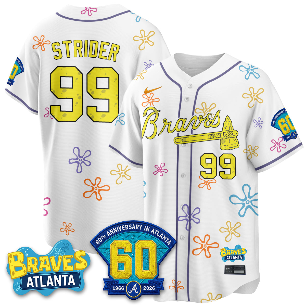Atlanta Braves x SBSP Limited Vapor Jersey- Stitched