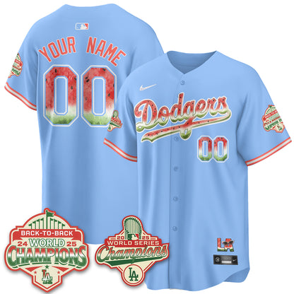 LAD National Watermelon Day Vapor Custom Jersey - Stitched