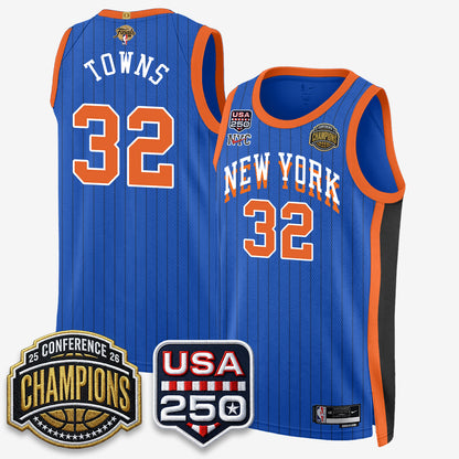 New York Knicks 2026 NBA Eastern Conference Champions City Edition Jersey V2- Stitched