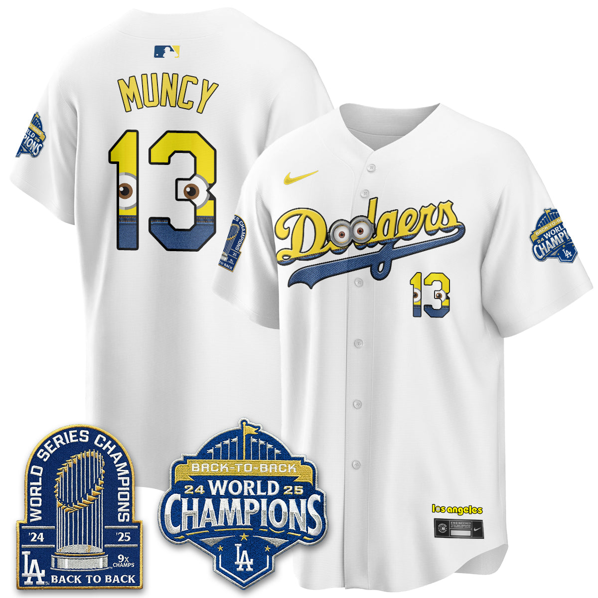Los Angeles Dodgers x Yellow Capsules Vapor Jersey - Stitched
