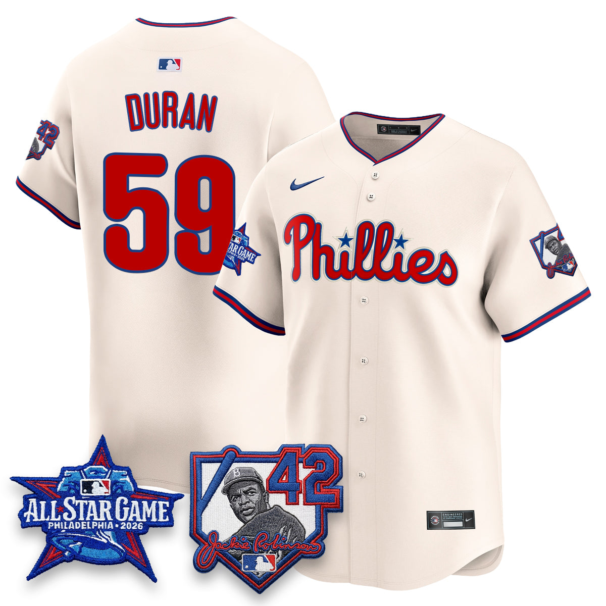 PHI 2026 Jackie Robinson New Era - All Star Game Vapor Limited Jersey - All Stitched