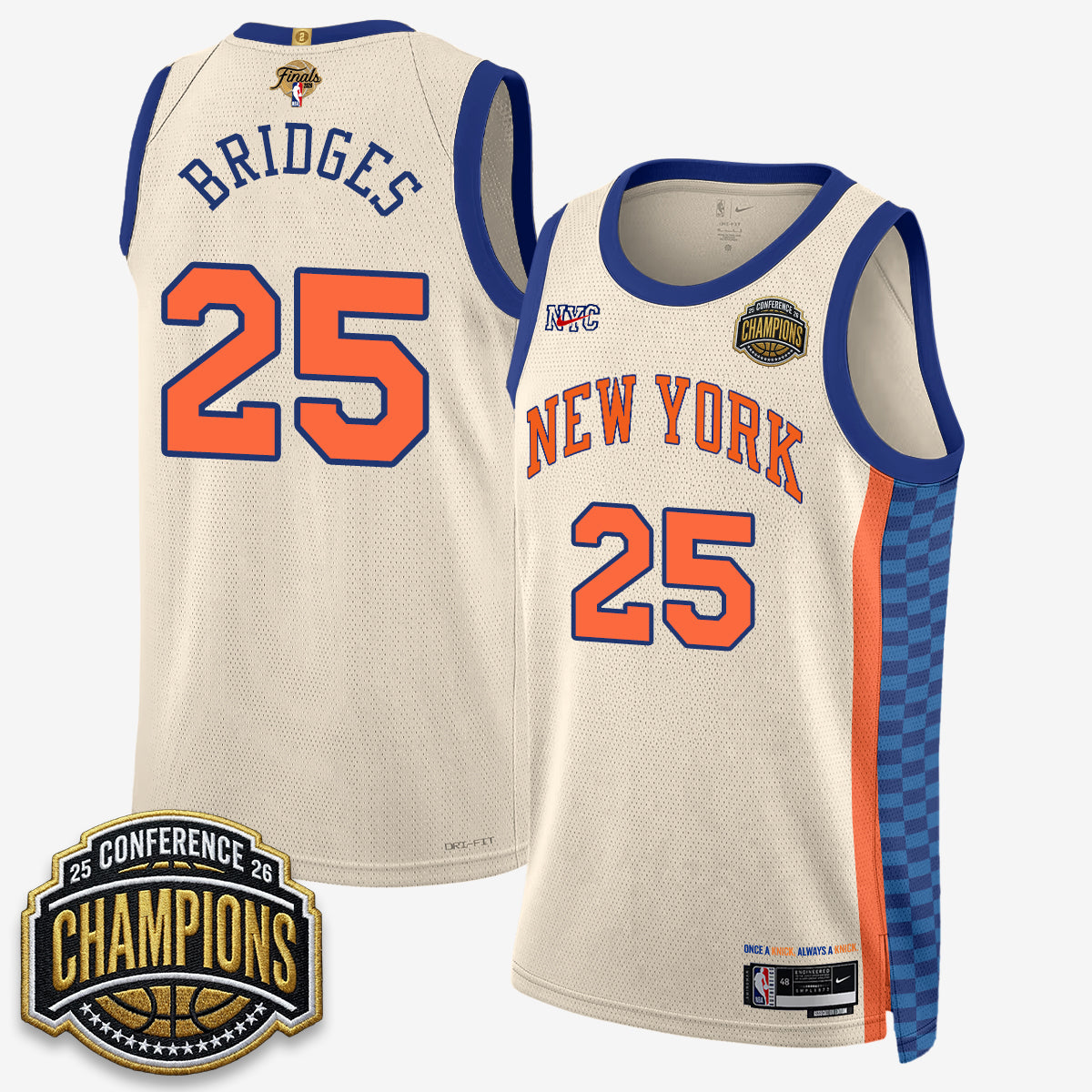 New York Knicks 2026 NBA Finals City Edition Jersey V3- Stitched