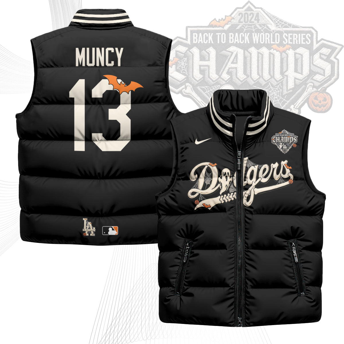 LAD Halloween 2026 Unisex Puffer Vest - Printed