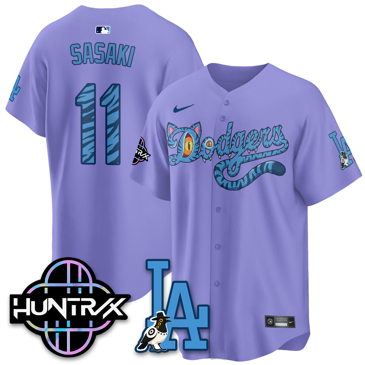 Los Angeles Dodgers x K-Pop Demon Hunters 2026 Vapor Jersey - Stitched