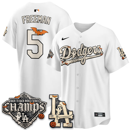 Los Angeles Dodgers Halloween 2026 Vapor Jersey - Stitched