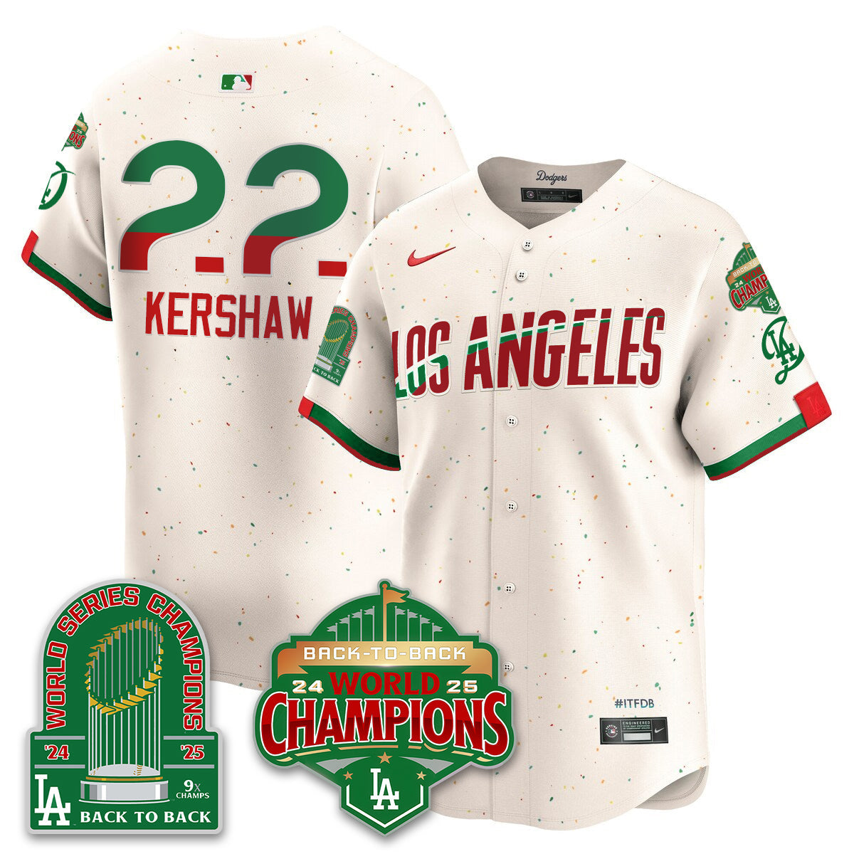 LAD Mexico Vapor Limited Jersey - 9x & B2B Champs - All Stitched