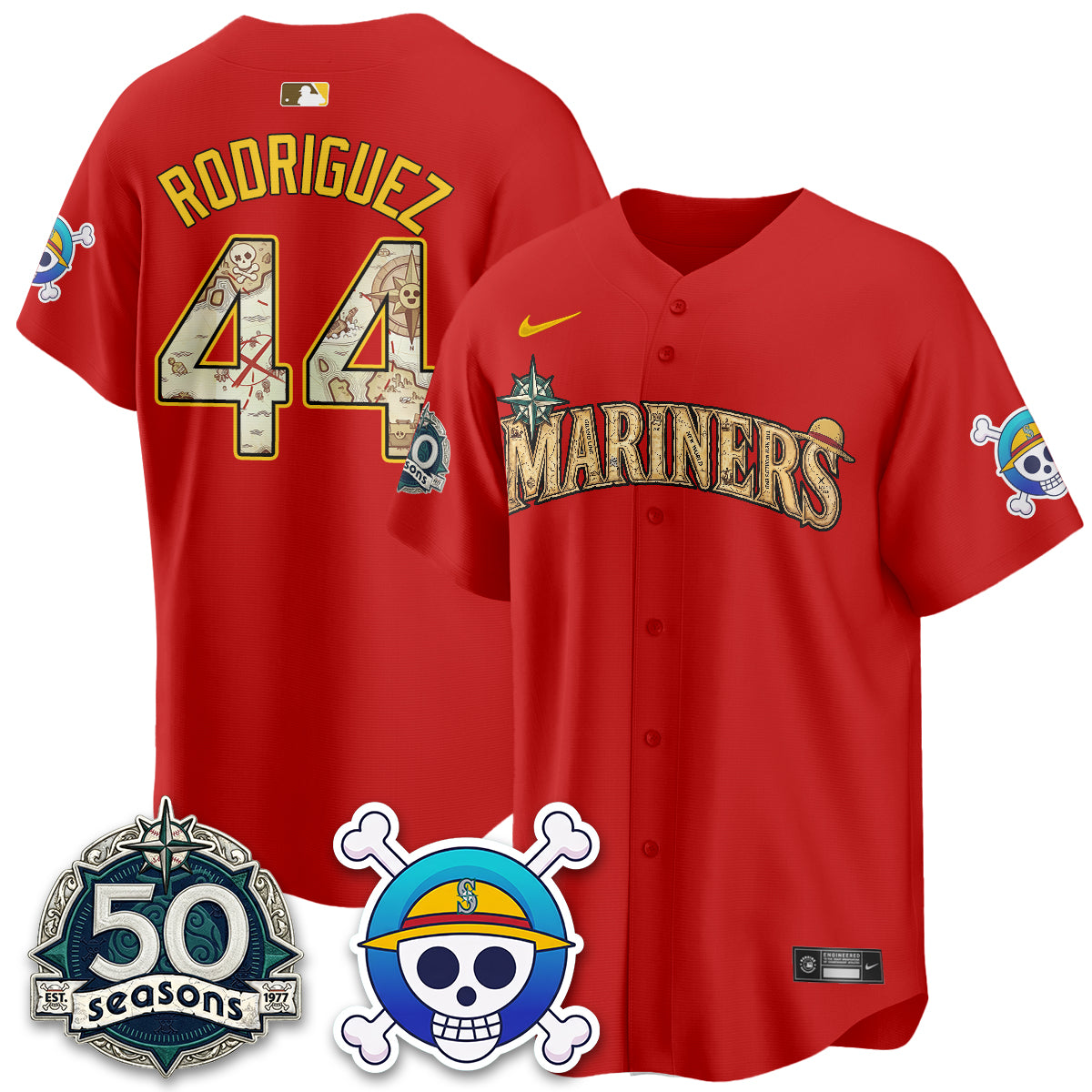 Seattle Mariners OP Japanese Cartoon Vapor Limited Jersey - Printed