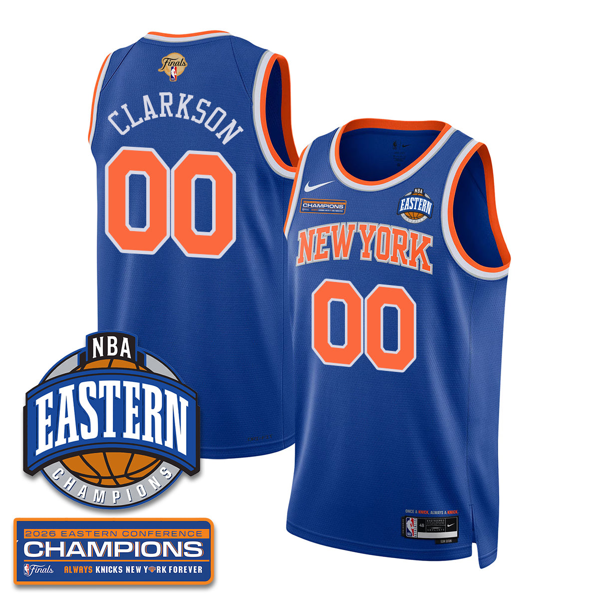 NYK 2026 NBA Eastern Conference Champions Vapor Jersey - Stitched-1