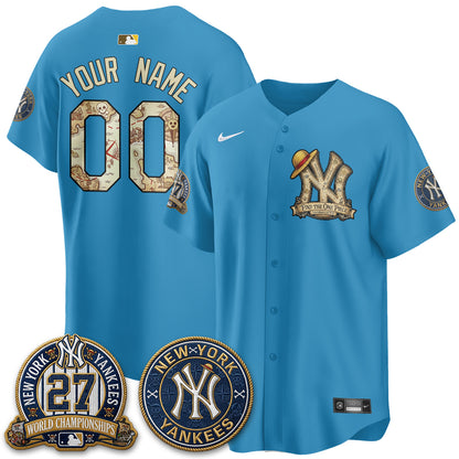 NYY x OP Japanese Cartoon Limited Custom Jersey -  Stitched