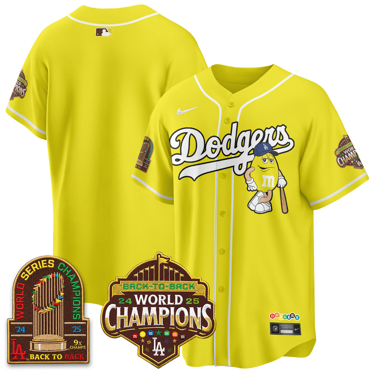 Los Angeles Dodgers x m&m Vapor Jersey - Stitched