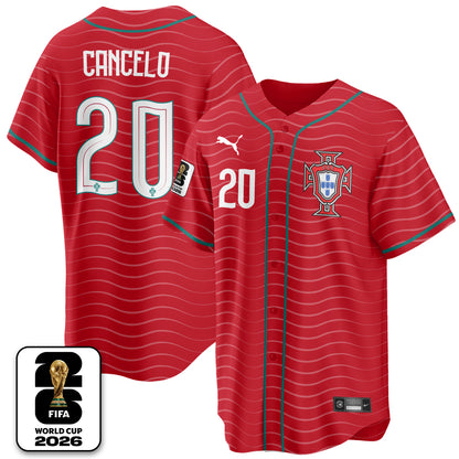 Portugal Soccer National Team x Baseball Vapor Limited Jersey - Stitched