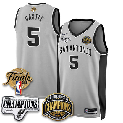 SAS 2026 NBA Western Conference Champions Vapor Jersey - Stitched1