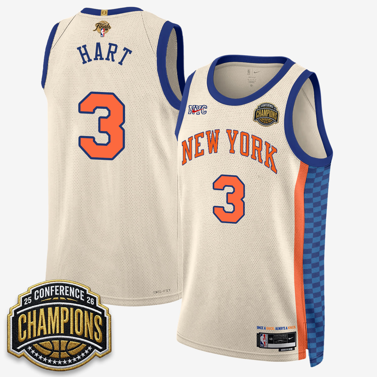 New York Knicks 2026 NBA Finals City Edition Jersey V3- Stitched