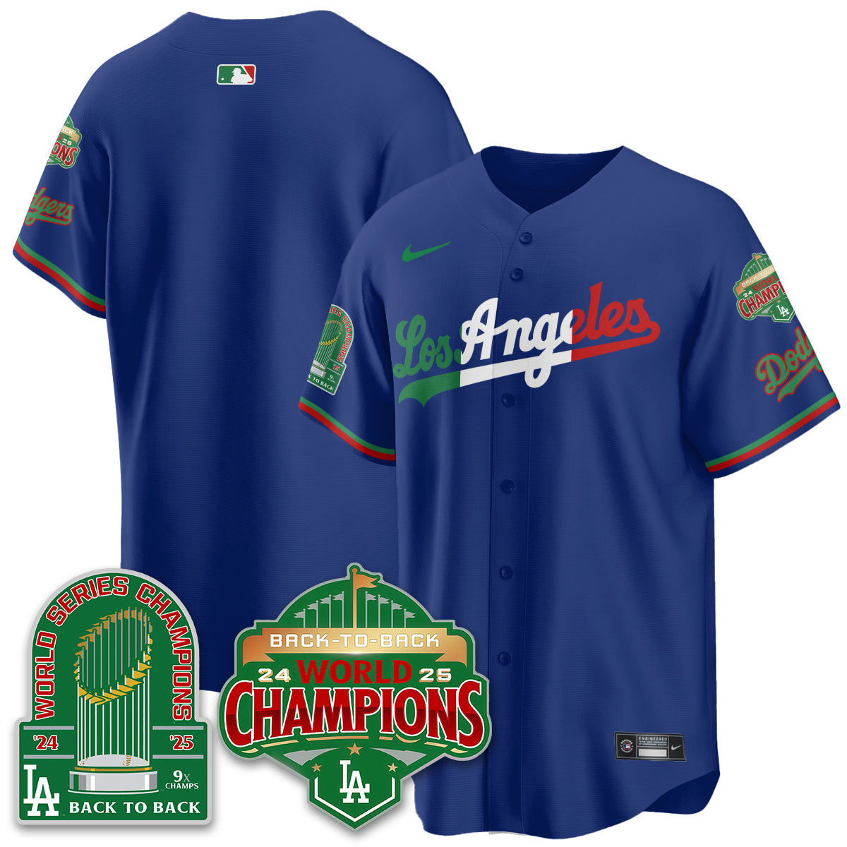 LAD Mexico Vapor Limited Jersey - 9x & B2B Champs - All Stitched