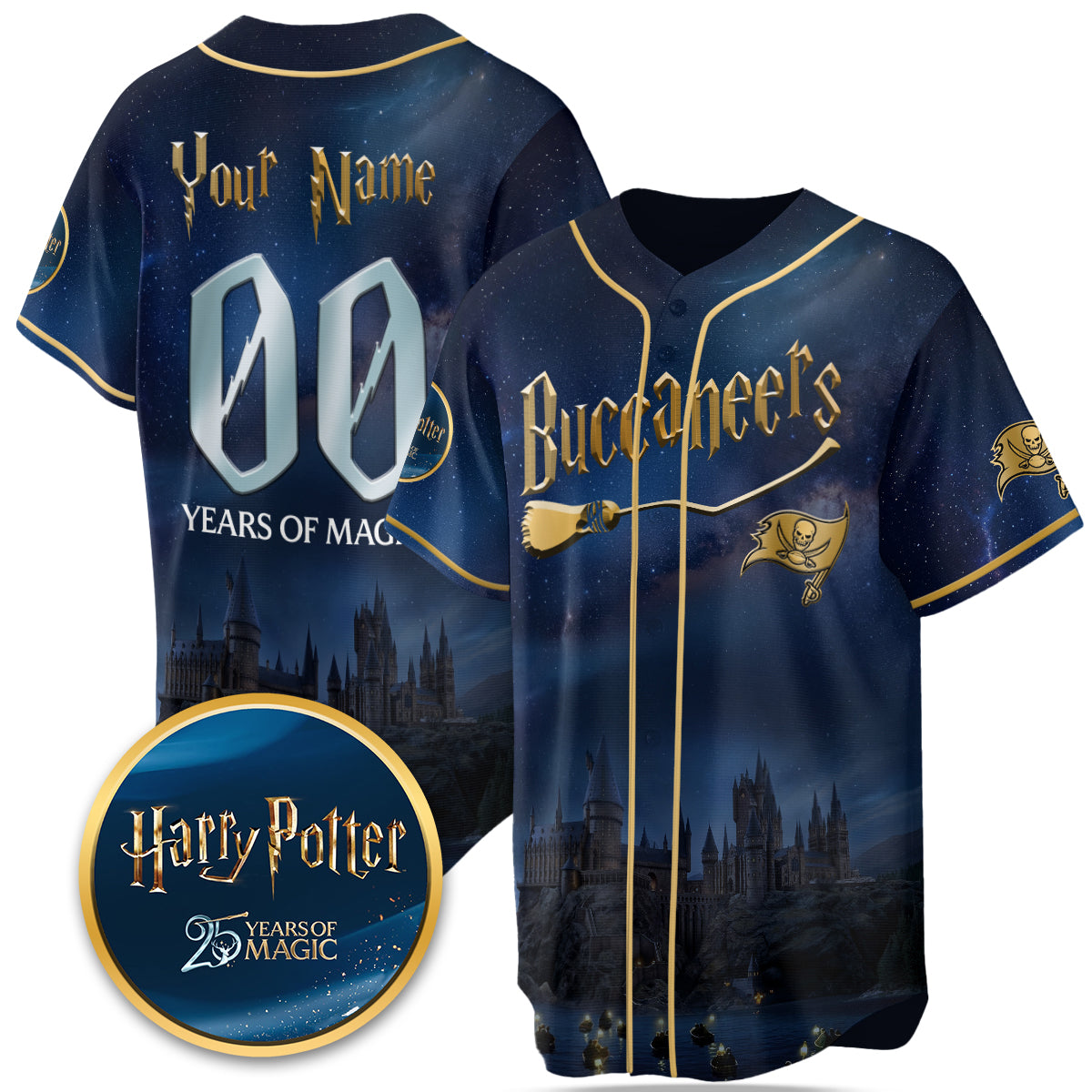 Football Team x HP 25 Years of Magic Limited Custom Edition Jersey - Printed