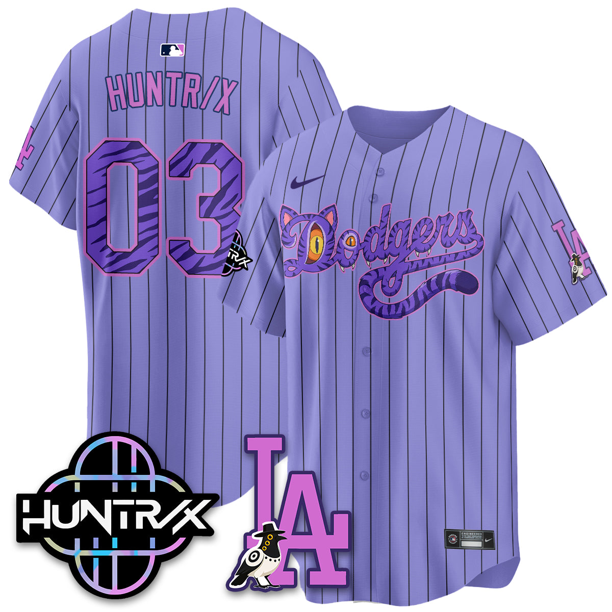 Los Angeles Dodgers x K-Pop Demon Hunters 2026 Vapor Jersey - Stitched