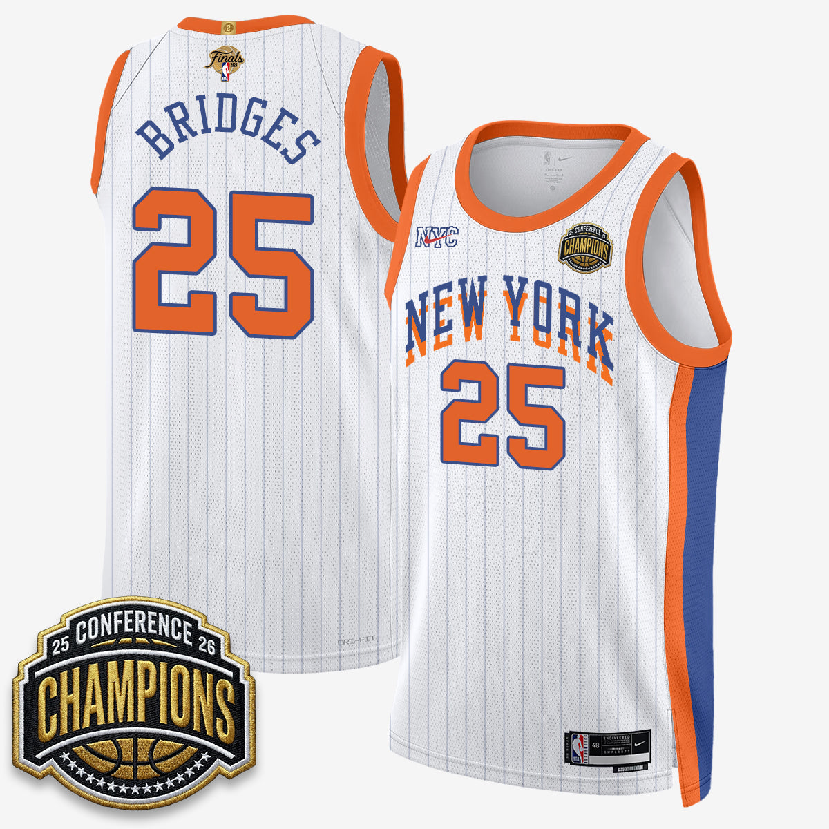 New York Knicks 2026 NBA Finals City Edition Jersey V3- Stitched