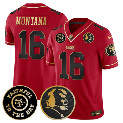 Men's 49ers Faithful & John Madden Patch Vapor Jersey - All Stitched
