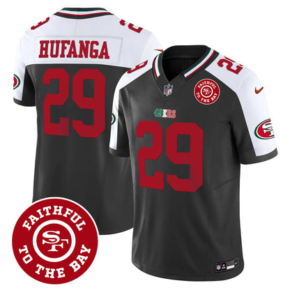 Men's 49ers Mexico Faithful To The Bay Patch Vapor Jersey - All Stitched