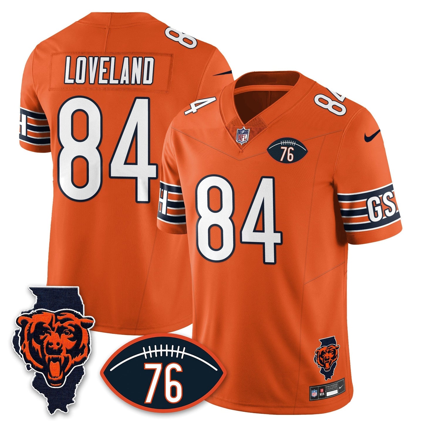CHI Honor Steve McMichael Jersey - All Stitched