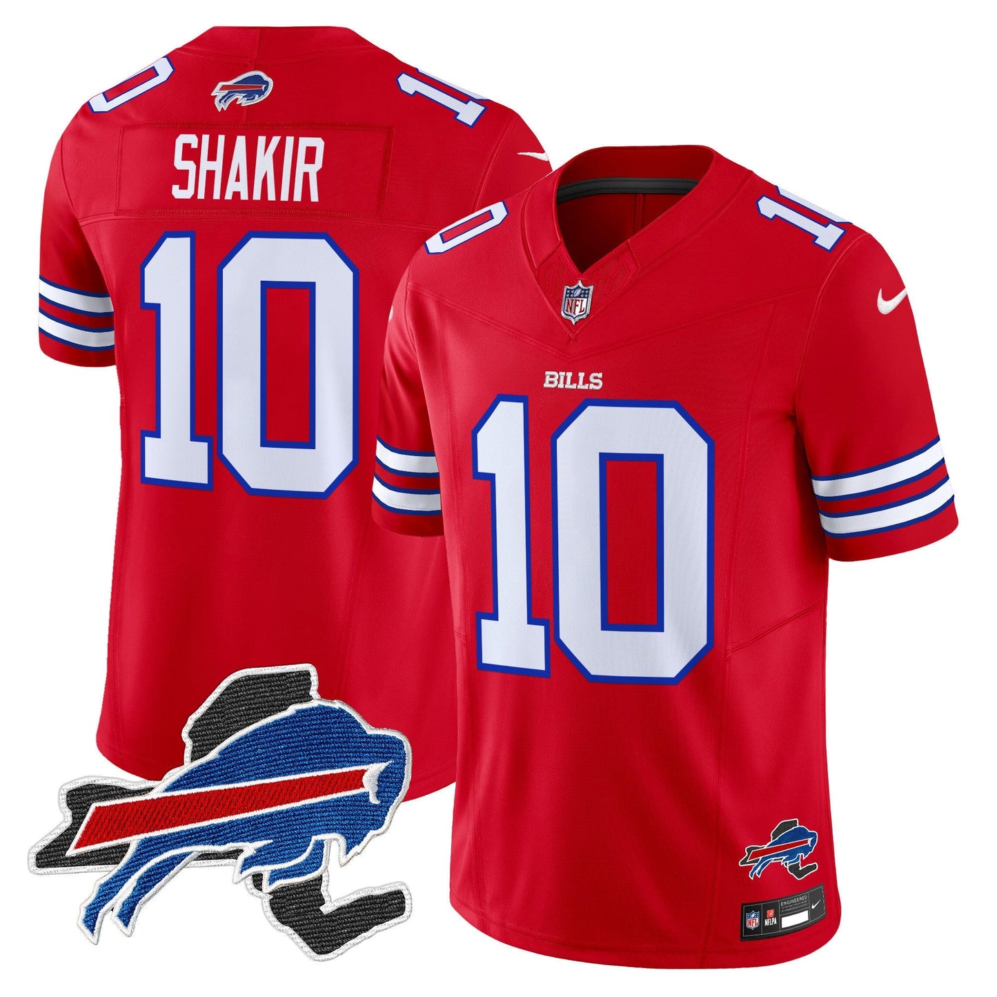 Men's Bills New York Patch Vapor Limited Jersey - All Stitched