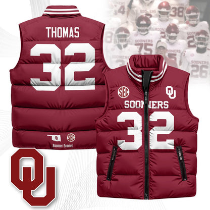 OU Unisex Puffer Vest