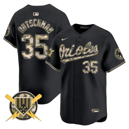 Baltimore Orioles Armed Forces Day Vapor Premier Limited Jersey - All Stitched