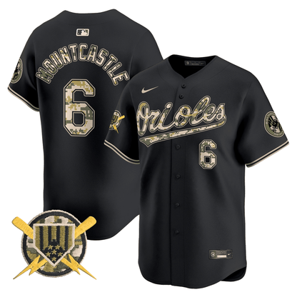 Baltimore Orioles Armed Forces Day Vapor Premier Limited Jersey - All Stitched