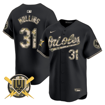 Baltimore Orioles Armed Forces Day Vapor Premier Limited Jersey - All Stitched