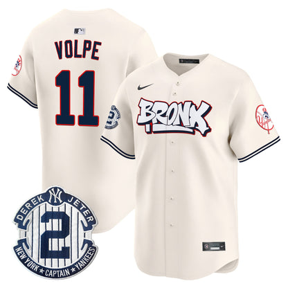 Men's New York Yankees The Bronx Graffiti Vapor Premier Limited Jersey V4 - All Stitched