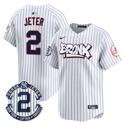 Men's New York Yankees The Bronx Graffiti Vapor Premier Limited Jersey V4 - All Stitched