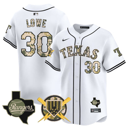 Texas Rangers Armed Forces Day Vapor Premier Limited Jersey - All Stitched