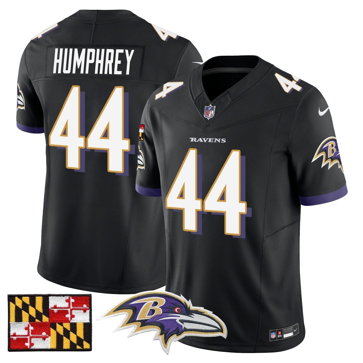BAL 2024 Maryland Flag Vapor Limited Jersey - All Stitched