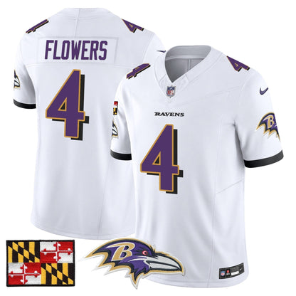 BAL 2024 Maryland Flag Vapor Limited Jersey - All Stitched