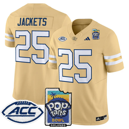 GTYJ 2025 PopTarts Bowl Patch Vapor Limited Jersey - All Stitched
