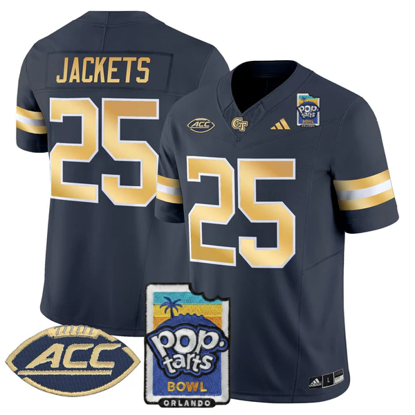 GTYJ 2025 PopTarts Bowl Patch Vapor Limited Jersey - All Stitched